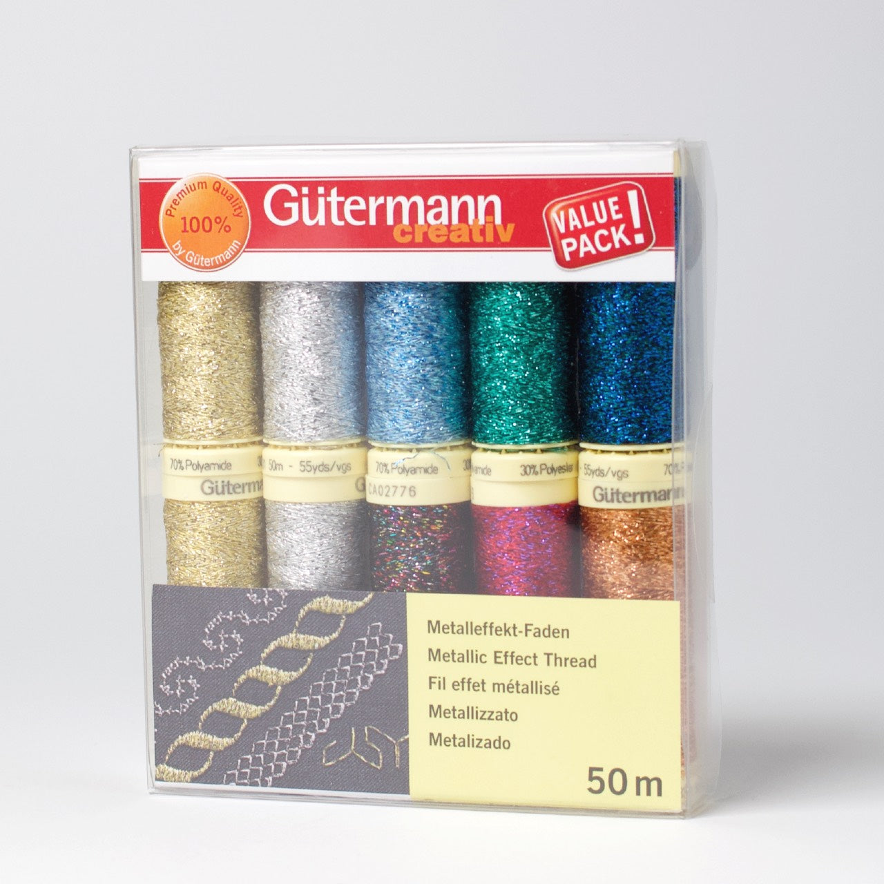 Gütermann // Effekttrådssæt // Value pack // 10 stk. á 50 m