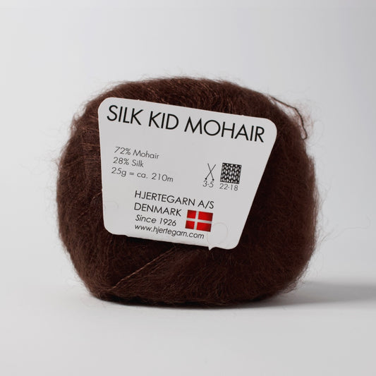 Hjertegarn // Silk Kid Mohair // Brun (1116)