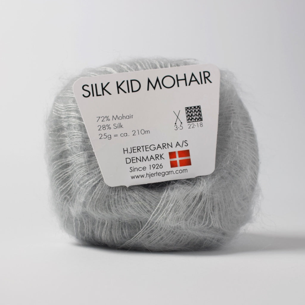 Hjertegarn // Silk Kid Mohair // Grå (1058)