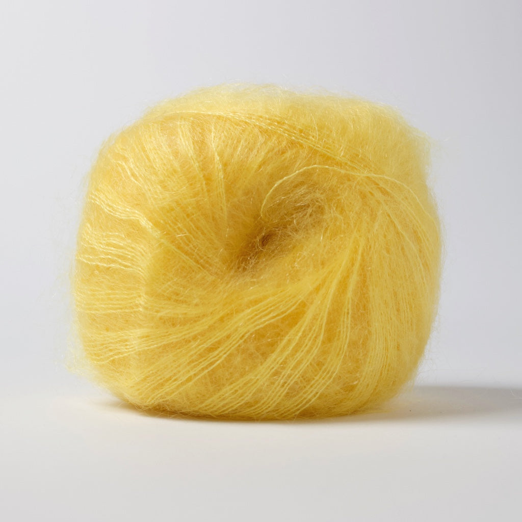 Hjertegarn // Silk Kid Mohair // Gul (1022)