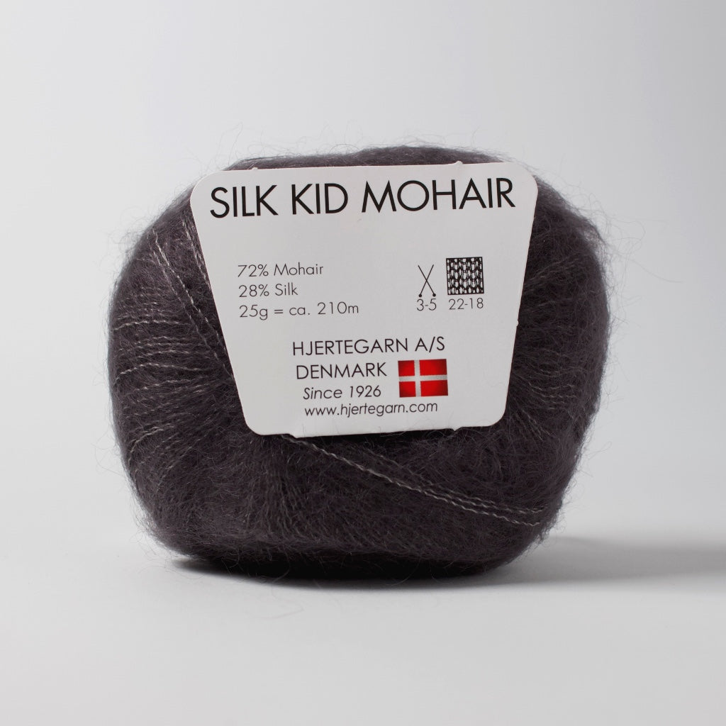 Hjertegarn // Silk Kid Mohair // Mørkegrå (1175)