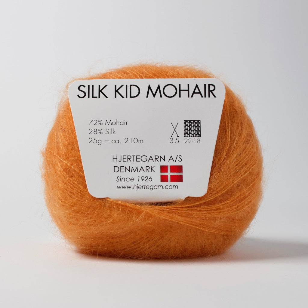 Hjertegarn // Silk Kid Mohair // Orange (1118)