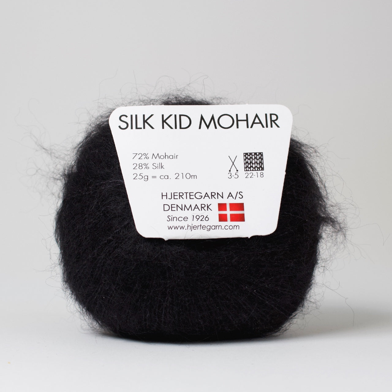 Hjertegarn // Silk Kid Mohair // Sort (1081)
