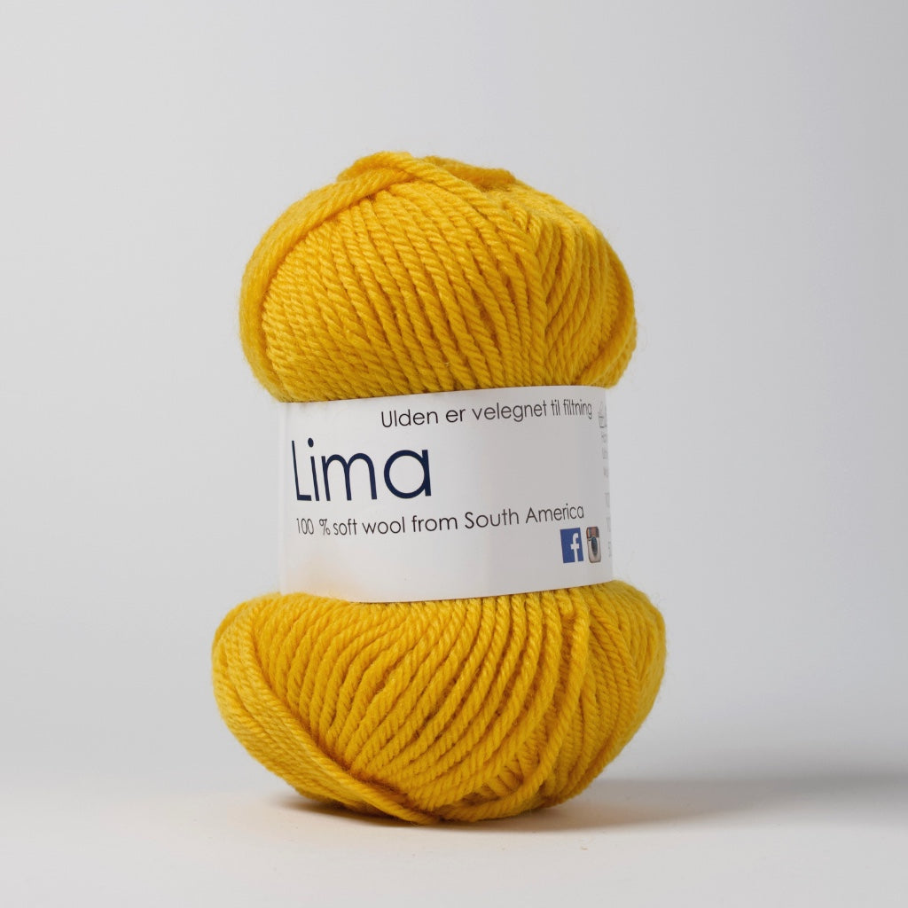Hjertegarn // Lima // Gul (1120)