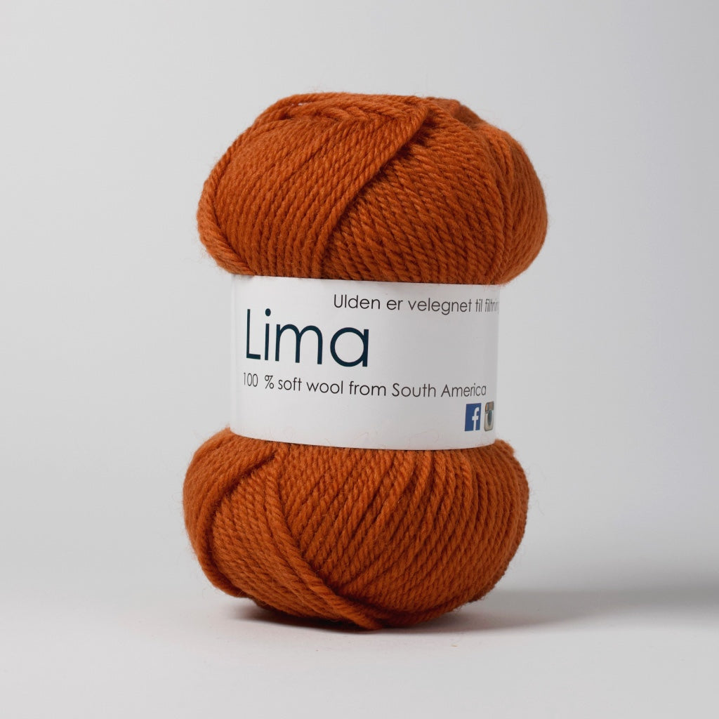 Hjertegarn // Lima // Rustorange (1148)
