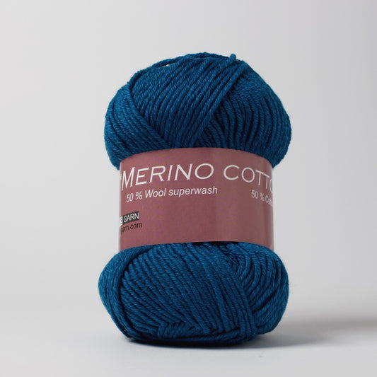 Hjertegarn // Merino Cotton // Blå (1107)