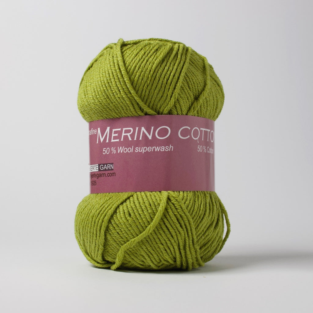 Hjertegarn // Merino Cotton // Grøn (1265)