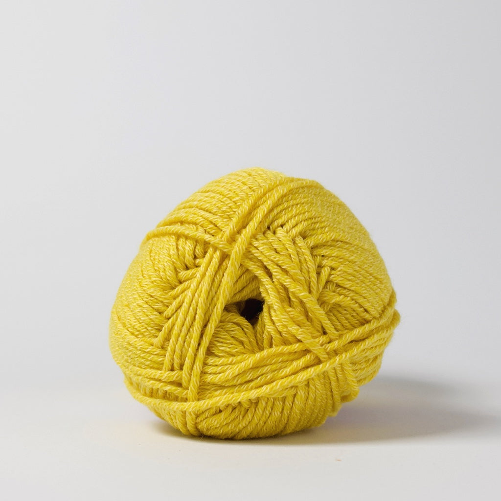Hjertegarn // Merino Cotton // Gul (2676)