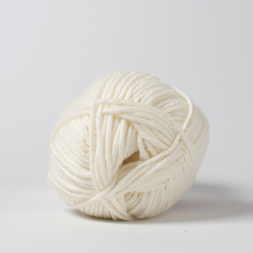 Hjertegarn // Merino Cotton // Hvid (100)