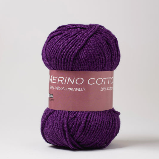 Hjertegarn // Merino Cotton // Lilla (1800)