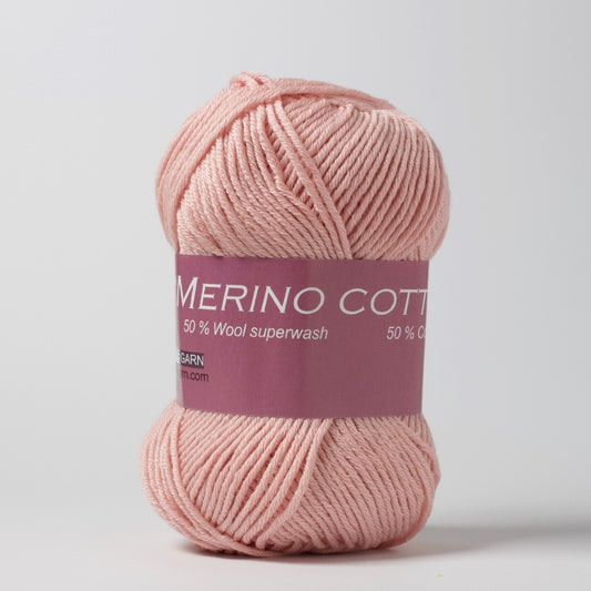 Hjertegarn // Merino Cotton // Lyserød (6995)