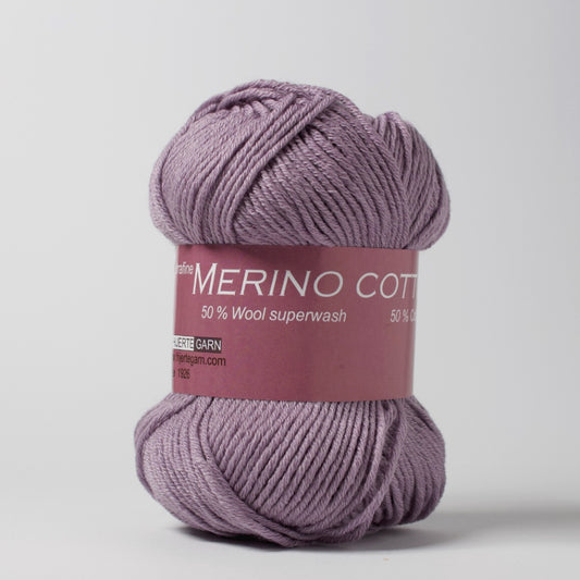 Hjertegarn // Merino Cotton // Lys lilla (3906)