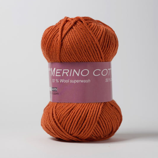 Hjertegarn // Merino Cotton // Rustrød (1343)