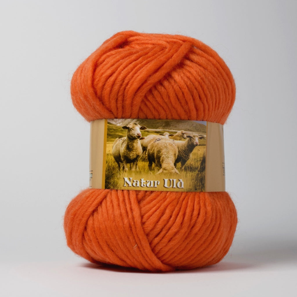 Hjertegarn // Natur Uld // Orange (3259)
