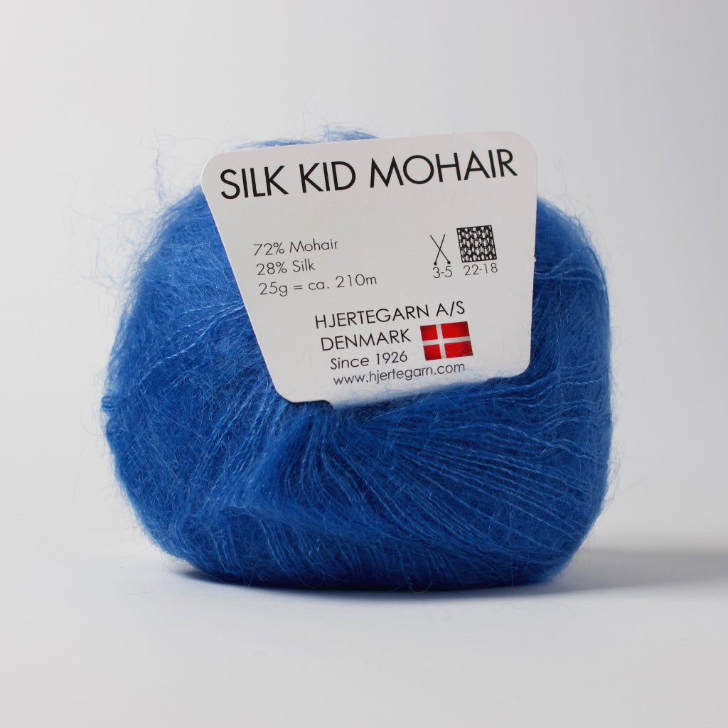 Hjertegarn // Silk Kid Mohair // Blå