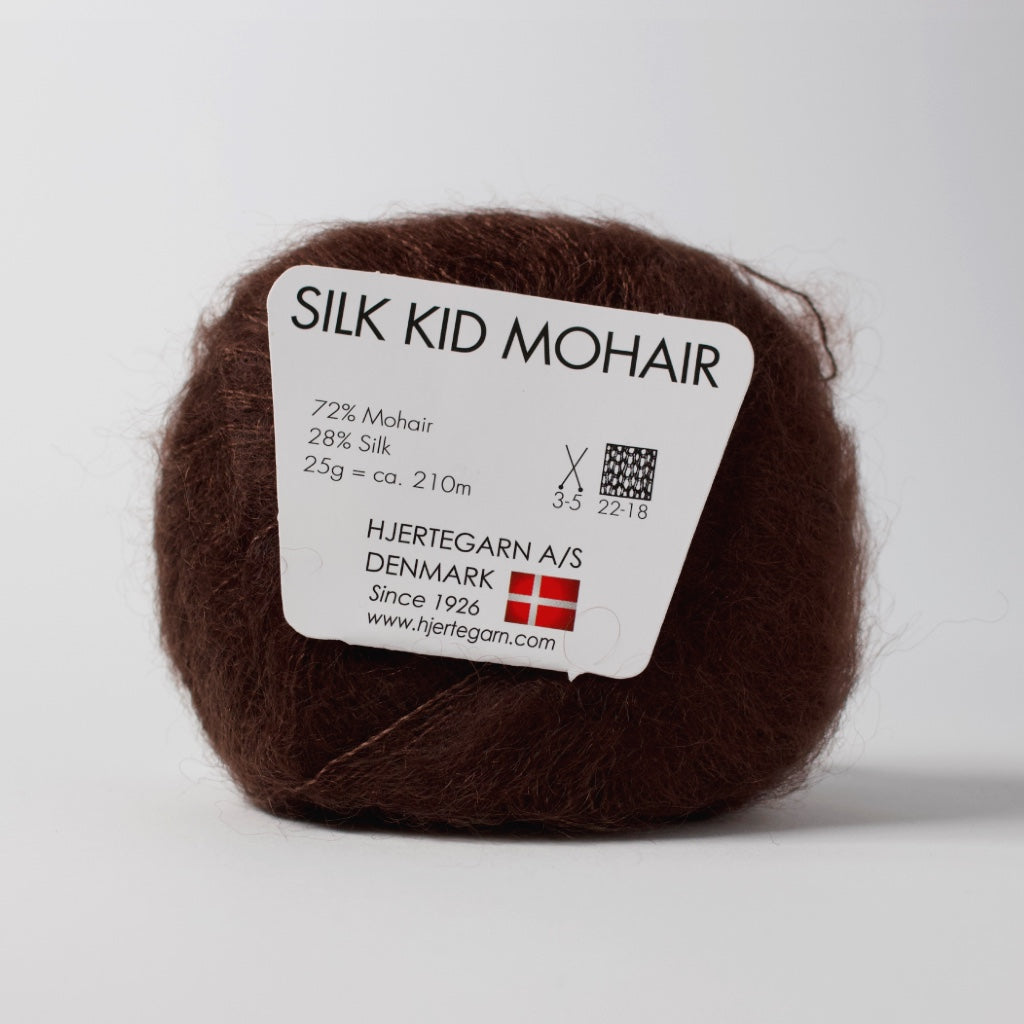 Hjertegarn // Silk Kid Mohair // Brun