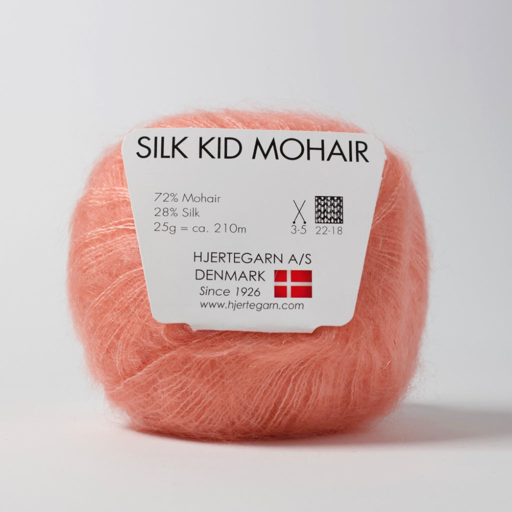 Hjertegarn // Silk Kid Mohair // Fersken