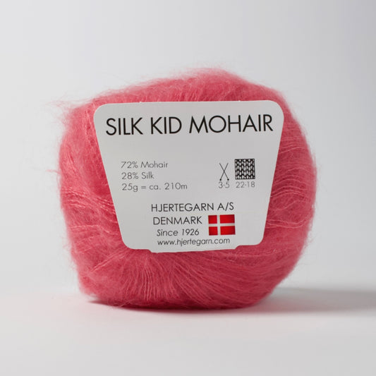 Hjertegarn // Silk Kid Mohair // Lyserød