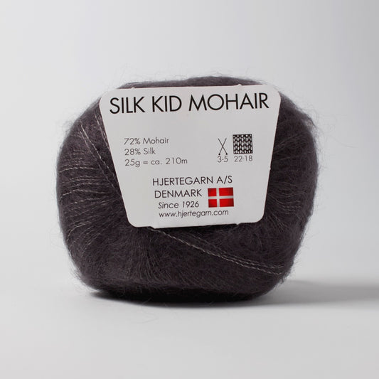 Hjertegarn // Silk Kid Mohair // Mørkegrå